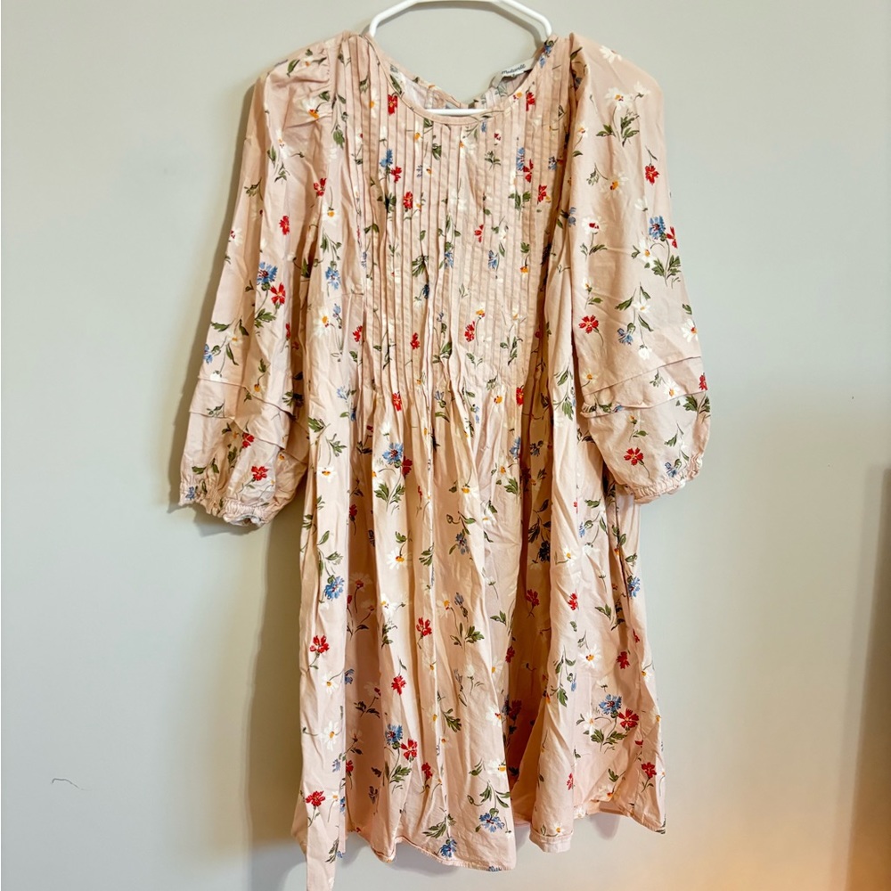 Madewell floral Pintuck dress!